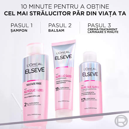 Mască tratament pentru strălucire Glycolic Gloss L'ORÉAL PARiS ELSEVE