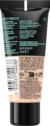 Foundation Fit Me Matte & Poreless 101 True Ivory MAYBELLINE NEW YORK