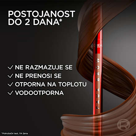 INFAILLIBLE FAUX BROW olovka za obrve - 390 dark brunette L'ORÉAL PARiS
