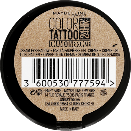Color tattoo On and On Bronze 35; cień do powiek MAYBELLINE NEW YORK