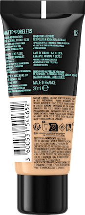 Foundation Fit Me Matte & Poreless 112 Soft Beige MAYBELLINE NEW YORK