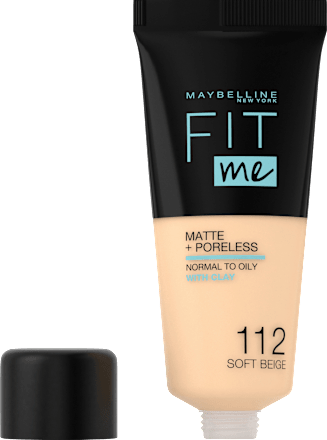 Foundation Fit Me Matte & Poreless 112 Soft Beige MAYBELLINE NEW YORK