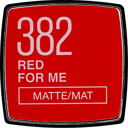 Ajakrúzs, Color Sensational Made For All - Nr. 382 Red For Me Matte MAYBELLINE NEW YORK