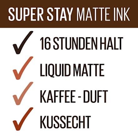 Lippenstift Super Stay Matte Ink 260 Hazelnut Hypnotizer MAYBELLINE NEW YORK