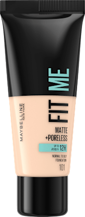 Foundation Fit Me Matte & Poreless 101 True Ivory MAYBELLINE NEW YORK