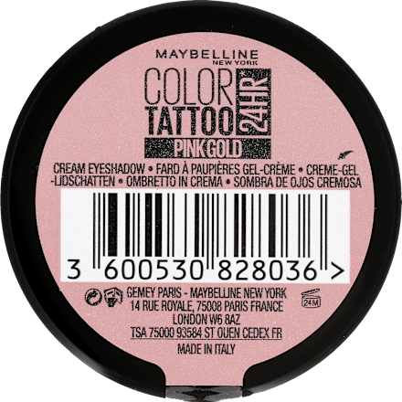 Cień do powiek COLOR TATTOO PINK GOLD MAYBELLINE NEW YORK
