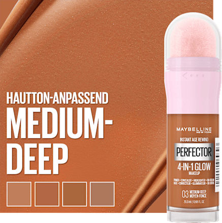 Foundation Instant Perfector Glow 4in1, 03 Medium-Deep  MAYBELLINE NEW YORK