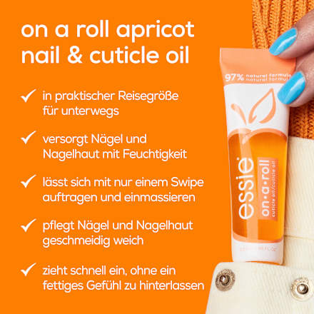 Nagelöl On A Roll Apricot Cuticle Oil essie