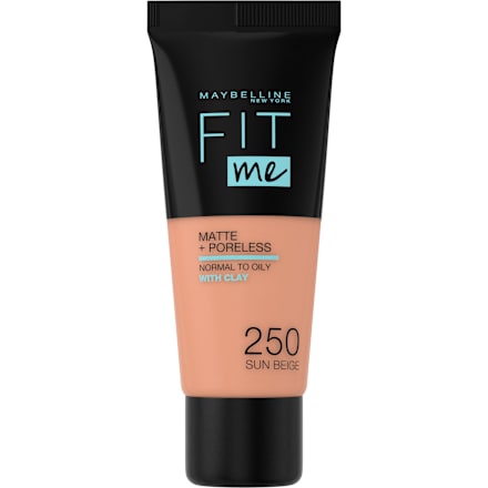Fit Me Matte+ Poreless podkład matujący 250 Sun Beige MAYBELLINE NEW YORK