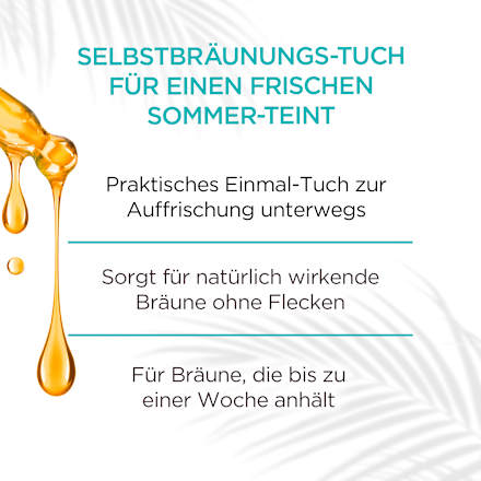 Selbstbräuner Tuch Natural Bronzer Garnier Ambre Solaire