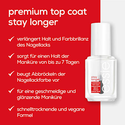 Top Coat Stay Longer Premium Longwear essie