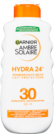 Sonnenmilch Hydra 24h feuchtigkeitsspendend, LSF 30 Garnier Ambre Solaire