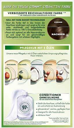 Haarfarbe 4 Chocolate Mittelbraun GARNIER NUTRISSE