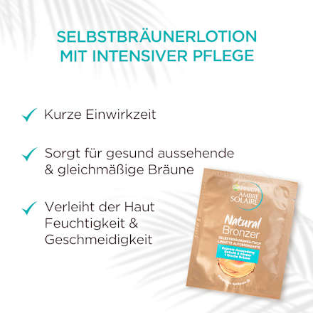 Selbstbräuner Tuch Natural Bronzer Garnier Ambre Solaire