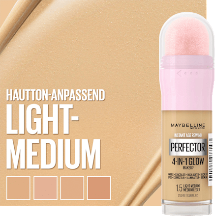 Foundation Instant Perfector Glow 4in1, 1,5 Light Medium MAYBELLINE NEW YORK
