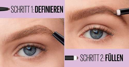 Augenbrauenstift Express Brow Satin Duo 04 Dark Brown MAYBELLINE NEW YORK