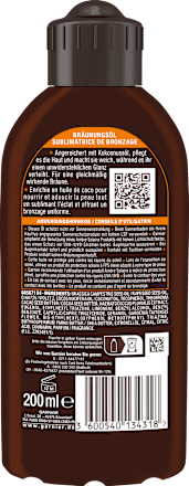 Bräunungsöl ideal bronze mit Kokosöl Garnier Ambre Solaire