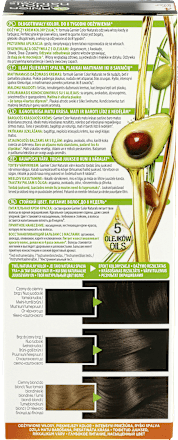 4 Brąz, odżywcza farba do włosów, do 100% pokrycia siwych włosów GARNIER Color naturals