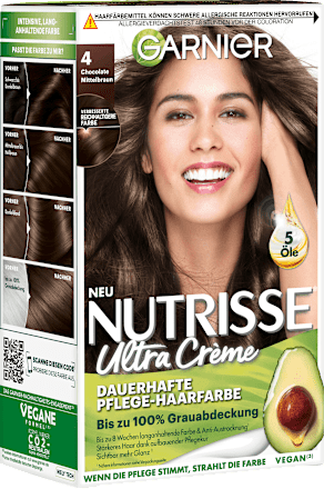 Haarfarbe 4 Chocolate Mittelbraun GARNIER NUTRISSE