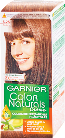 Vopsea de păr permanentă 6.25 castaniu GARNIER Color naturals
