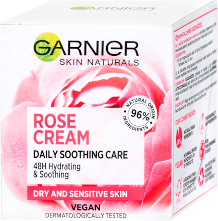 denní krém hydratační Výtažky růže GARNIER SKIN NATURALS