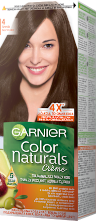 Подхранваща крем боя за коса Color Naturals - Nr.4 Кестеняв GARNIER Color naturals