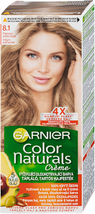 barva na vlasy Platinová světlá blond 8.1 GARNIER Color naturals