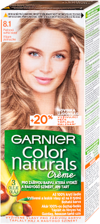 barva na vlasy Platinová světlá blond 8.1 GARNIER Color naturals