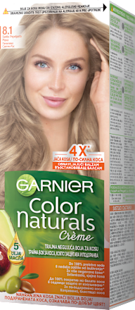 Boja za kosu - br. 8.1 , svetlo pepeljasto plava GARNIER Color naturals