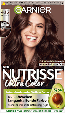 Nutrisse Farbsensation Intensiv Pflege-Haarfarbe - Nr. 4.15 Tiramisu Braun GARNIER NUTRISSE