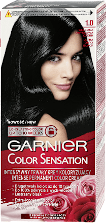 Krem koloryzujący 1.0 Głęboka onyksowa czerń GARNIER Color Sensation