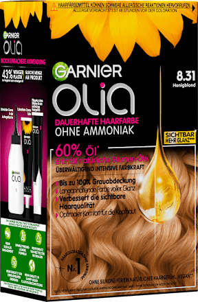 Haarfarbe 8.31 Honigblond GARNIER olia
