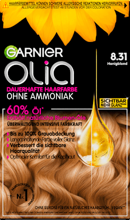 Haarfarbe 8.31 Honigblond GARNIER olia