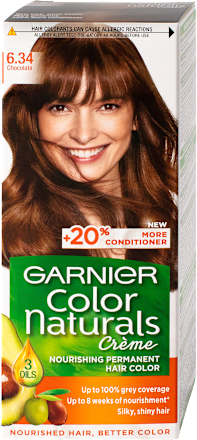 Vopsea de păr permanentă 6.34 chocolate GARNIER Color naturals