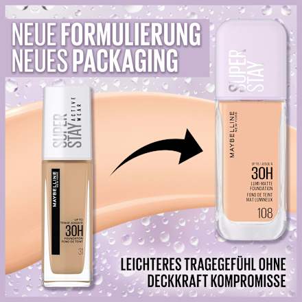 Foundation Super Stay Lumi Matte 128 MAYBELLINE NEW YORK