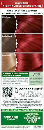 Haarfarbe Ultra Color 6.60 Intensives Rot GARNIER NUTRISSE
