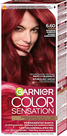 Tartós hajfesték, intenzív rubinvörös 6.60 GARNIER Color Sensation