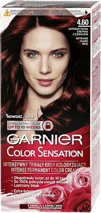 Krem koloryzujący 4.60 Intensywna ciemna czerwień GARNIER Color Sensation