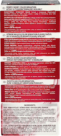 Krem koloryzujący 4.60 Intensywna ciemna czerwień GARNIER Color Sensation