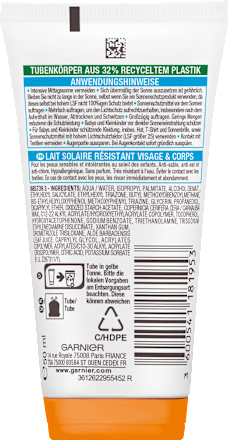 Kids Sensitive expert + Sonnenschutz-Milch 50+ Garnier Ambre Solaire