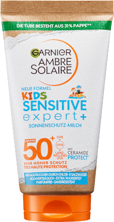 Kids Sensitive expert + Sonnenschutz-Milch 50+ Garnier Ambre Solaire