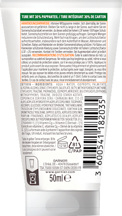 Sonnenmilch Hydra 24h feuchtigkeitsspendend, LSF 30 Reisegröße Garnier Ambre Solaire