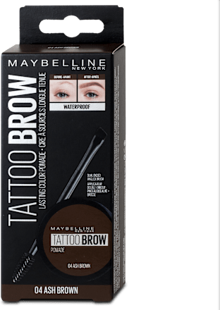 Tatoo Brow vodootporna pomada za obrve – 04 Ash Brown MAYBELLINE NEW YORK