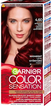 barva na vlasy Intenzivní tmavě červená 4.60 GARNIER Color Sensation