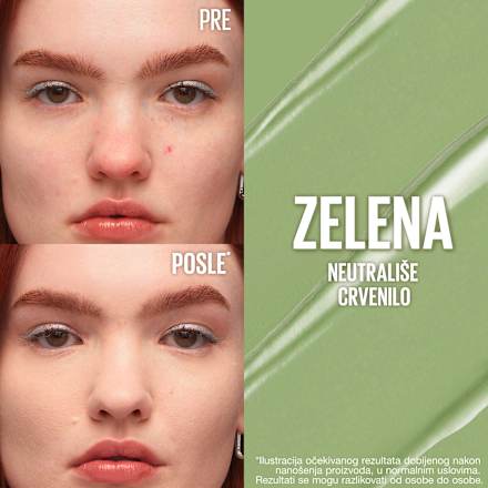 Korrektor, Instant Anti-Age Eraser - Green MAYBELLINE NEW YORK