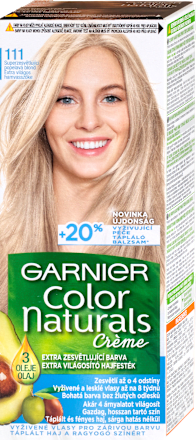 Tartós hajfesték, extra világos hamvas szőke 111 GARNIER Color naturals