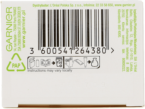 6.41 Złoty bursztyn, odżywcza farba do włosów, do 100% pokrycia siwych włosów GARNIER Color naturals