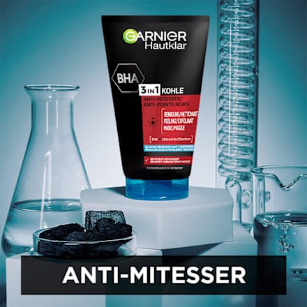 Reinigungsgel 3in1 Kohle Anti-Mitesser Garnier Skin Active