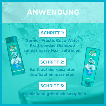 Shampoo Coco Water Vorteils-Größe GARNIER FRUCTIS