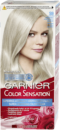 Krem koloryzujący S9 Srebrny popielaty blond GARNIER Color Sensation